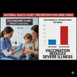 Flu Cases Surge to 15 Million Across America: Children Hit Hardest as Doctor Visits Reach 30-Year High