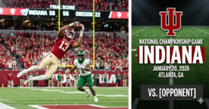 Indiana Crushes Oregon 56-22 in Peach Bowl: Hoosiers Storm into National Championship Game