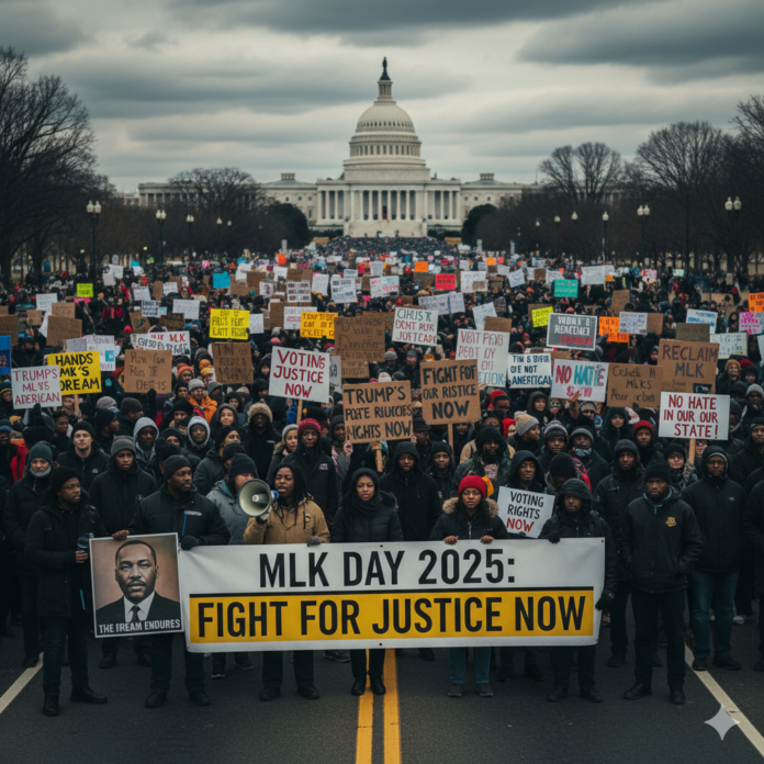 Activists 'Reclaim' MLK Day 2025 as Trump Policies Ignite Nationwide Protests and Civil Rights Rallies