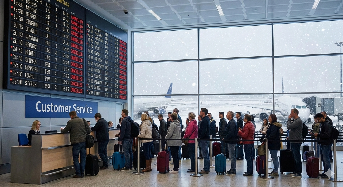 Winter Storm Fern Leaves 300,000 Without Power, Cancels 15,000+ Flights Across America