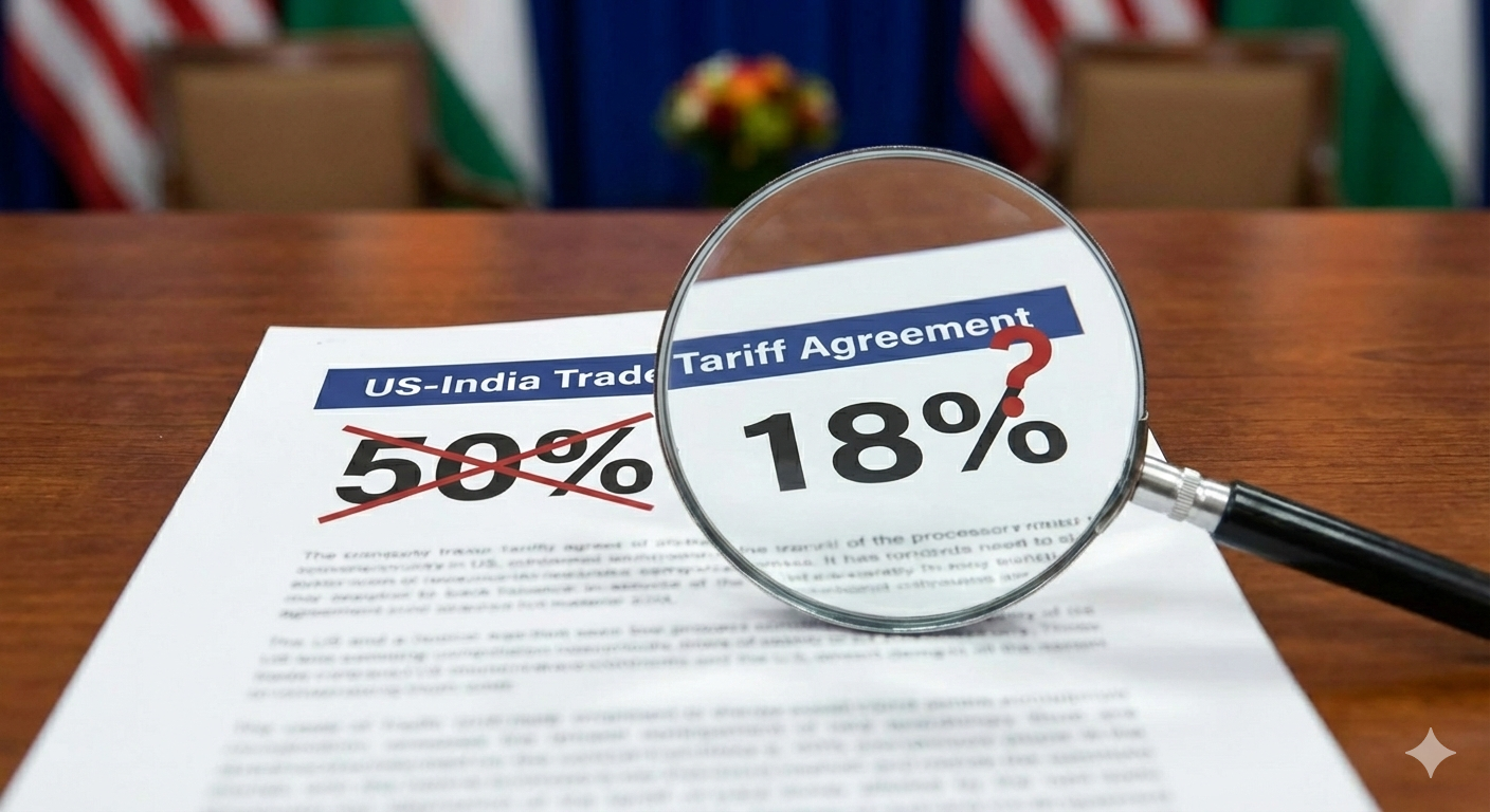 Trump Strikes U.S.-India Trade Deal, Slashing Tariffs from 50% to 18% — But Key Details Remain Murky