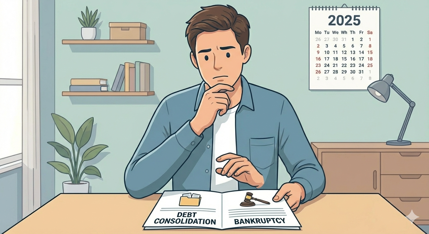 Debt Consolidation vs. Bankruptcy: Which Financial Relief Option Is Right for You in 2025?