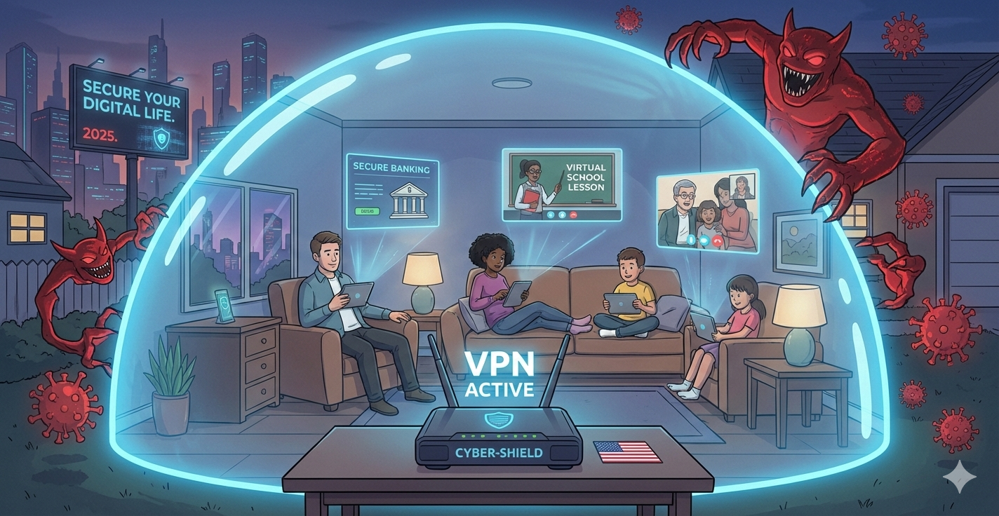 VPN Services and Cybersecurity in 2025: Essential Protection for Americans in an Increasingly Dangerous Digital Landscape.