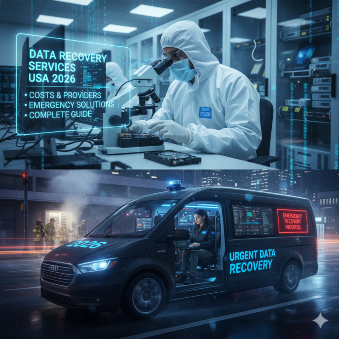 Data Recovery Services USA 2026: Complete Guide to Costs, Providers, and Emergency Recovery Solutions.