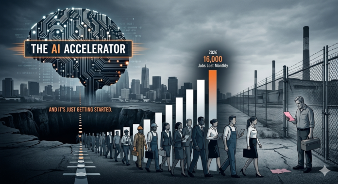 America's AI Crisis: 16000 Jobs Lost Every Month And It's Just Getting Started