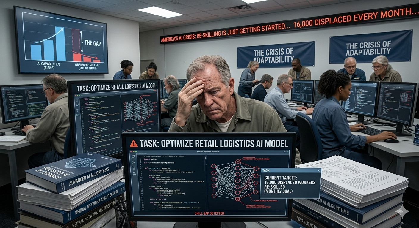 America's AI Crisis: 16000 Jobs Lost Every Month And It's Just Getting Started